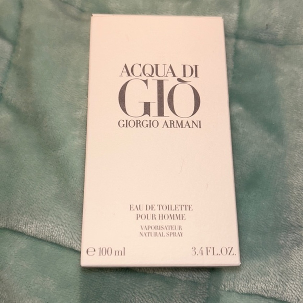 AQUA DI GIO Giorgio Armani Large 100ml cologne Retail Box Empty box no bottle